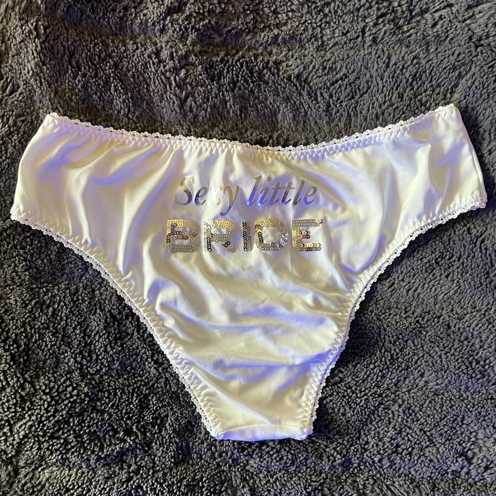 Victoria’s Secret, “I Do” Collection, White “Sexy Little Bride” Panty, SMALL
